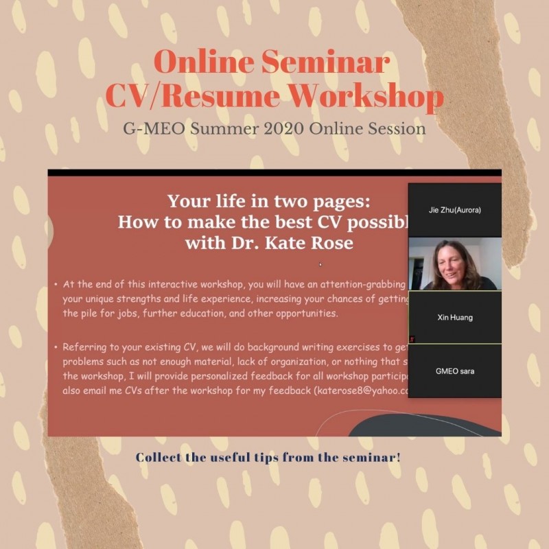 G-MEO Online CV Seminar